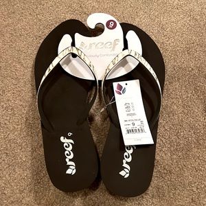 Reef NEW w/tags Size 9 Krystal Star Luxe Flip Flops